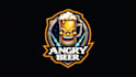 design awesome angry beer logo with free vector file