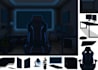 draw a cool background illustration in 2d anime style