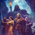 create dnd party art illustration