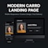 build clickable digital business card, one page carrd site, quality credit card