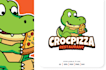 do crocodile pizza mascot logo design