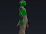 pose yoda 3d character,3d creature, animaze 3d muscular character,3d ue5 rigging