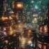 make futuristic cyberpunk, sci fi city for you