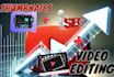 manage your youtube SEO, thumbnails, and video editing