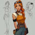 make character reference sheet or concept art