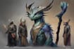 draw fantasy characters, creatures and monsters