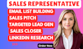 be your sales representative, virtual assistant, sales closer, linkedin leads