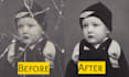 restore old photos, repair scratches, cracks and missing parts