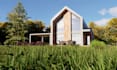 do 3d building exterior interior 3d floor plan with material