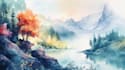 do creative watercolor landscape art