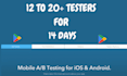 provide real 12 to 20 testers for google play console android app closed testing