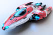 design a sci fi spaceship model