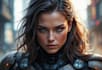 create scifi, superhero character art