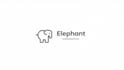 do minimal elephant line mascot logo design