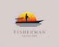 design mexican fisher man logo