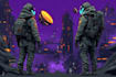 create detailed art of sci fi cyberpunk psychedelic