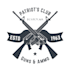 design super unique gun logo with satisfaction guaranteed