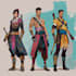 design stylized character concept art and illustration
