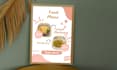 design cool food menu using canva