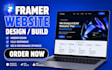 framer website design, develop framer website, framer landing page, fix framer