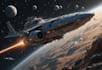 create a sci fi spaceship design