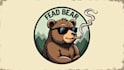 design high quality bear smoking mascot logo in express delivery