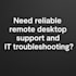 provide expert remote desktop support and IT troubleshooting