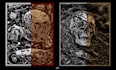 create dark art, metal, gothic illustration