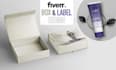design premium product packaging box and labels