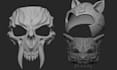 create a custom cosplay 3d sword armor helmet props for 3d printing