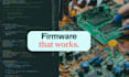 write firmware for your electronic embedded or iot project