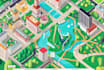 design a map or a site plan vector illustration