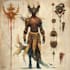 make a unique fantasy character concept art