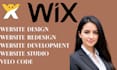 create wix website design redesign website development wix  studio code velo