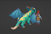 do hand painted characters,3d stylized game characters,3d dragon model, monster