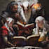 draw dnd party art , fantasy characters illustration