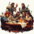 draw dnd party art, fantasy characters illustration