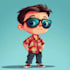 design a 2d cartoon character