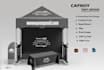 do canopy tent design, table cover and feather flag