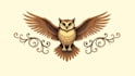 design unique owl fly logo within new concepts