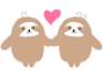 draw a cute and simple sloth illustration