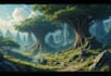 llustration and environment concept art and background
