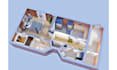 do photorealistic 3d floor plan rendering of 2d floor plans