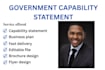 design an effective government capability statement, capability statement