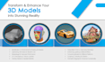 create professional 3d models for games, 3d printing, etc