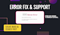 fix errors or provide technical support in prestashop, magento or wordpress