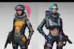draw sci fi or cyberpunk, star wars character artwork