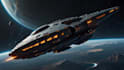 draw a sci fi spaceship model