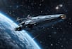create a sci fi spaceship design