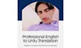 manually rewrite content between english and urdu